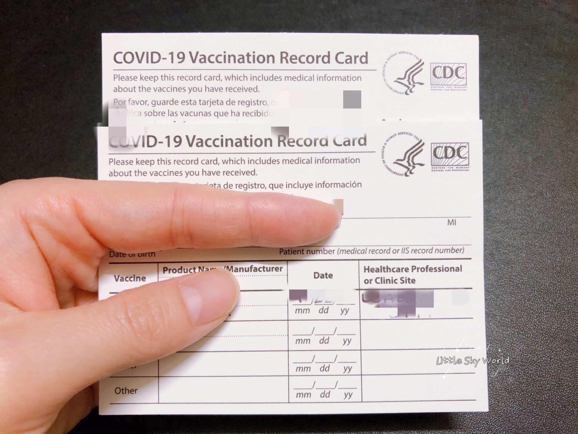 COVID-19疫苗接種證明 (紙本跟電子版) proof of your COVID vaccination - Little sky world